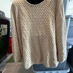 Alfred Dunner Beige Knit Women's Sweater p73